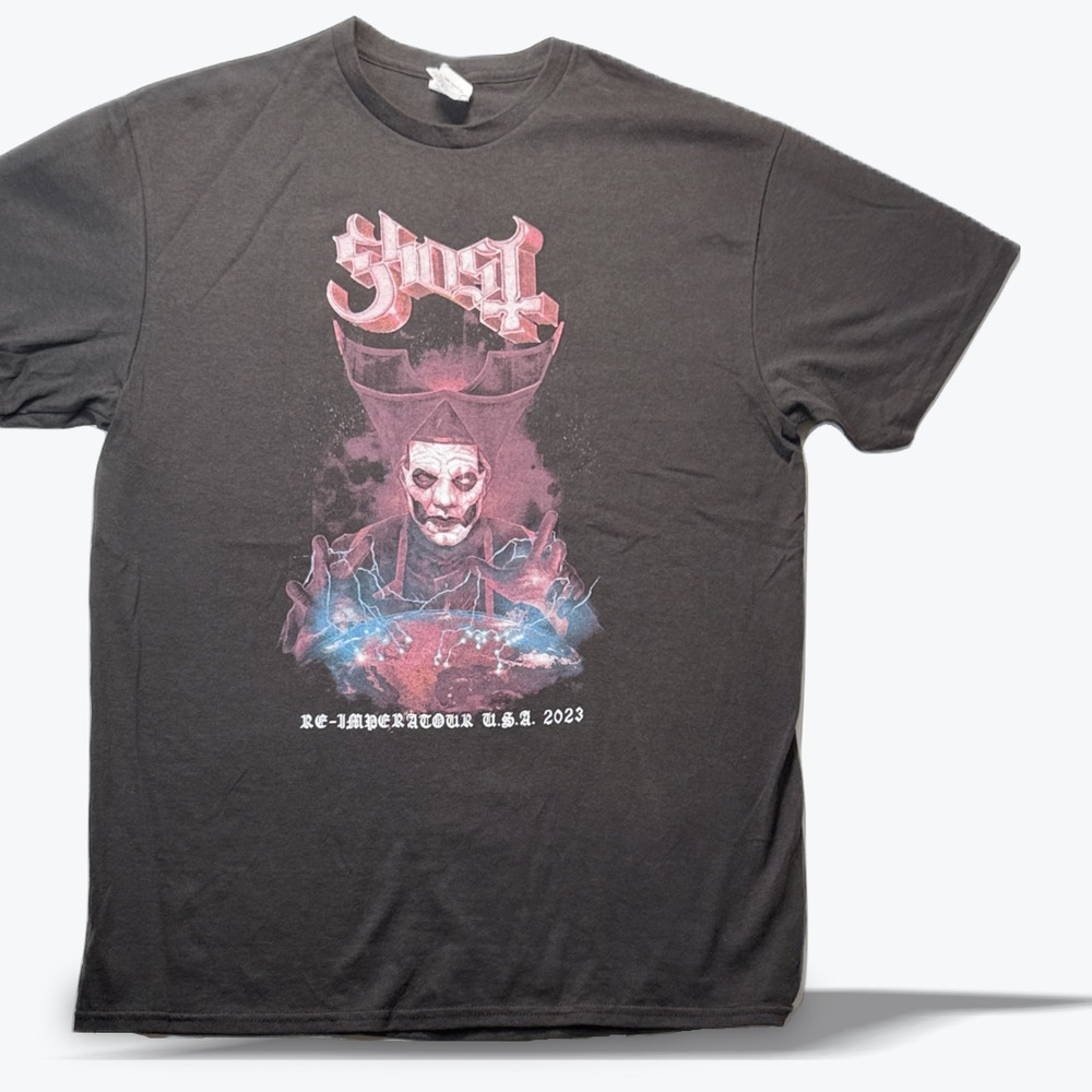 Ghost Band Tee Re Imperatour USA 2023 Tour Graphic Black Concert Large Delta Pro